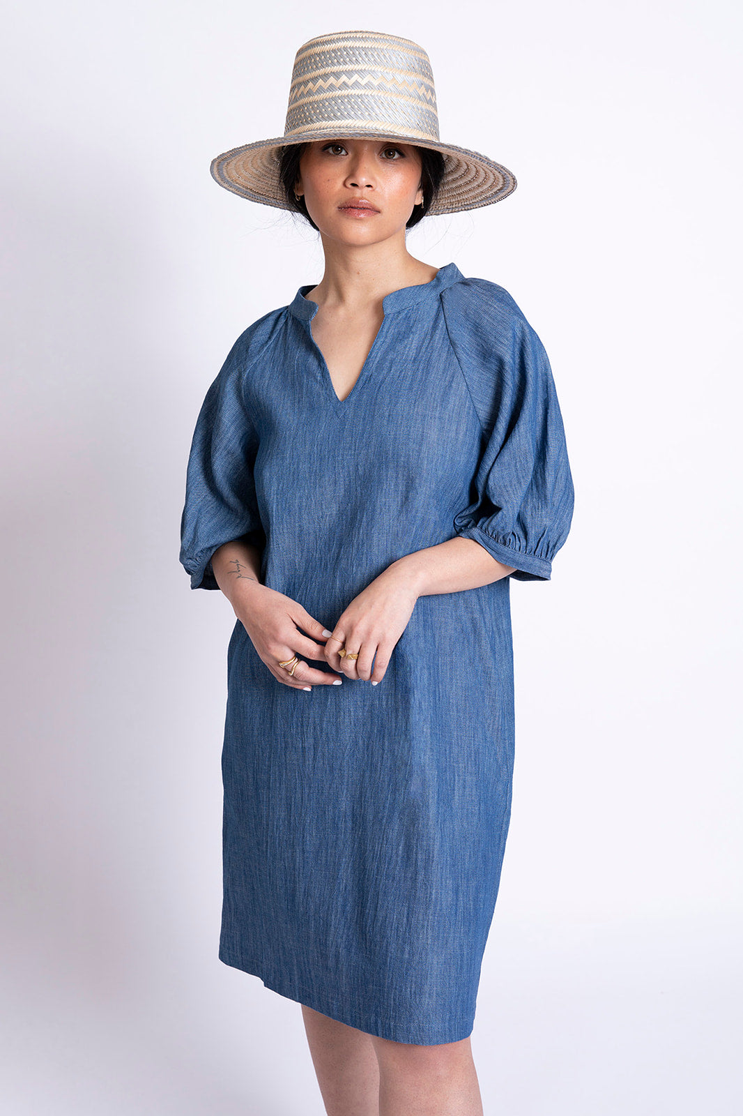 Tunic fashion denim dress