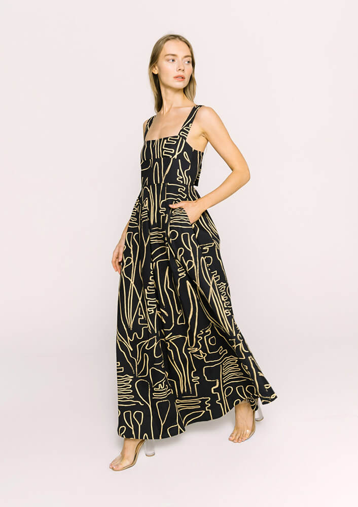 Bel Kazan - Janie Dress - Black Rye