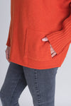 Bibico By Snow - Adela Batwing Turtleneck Jumper - Pumpkin