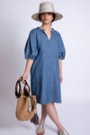 Yuka Tunic Dress- Denim