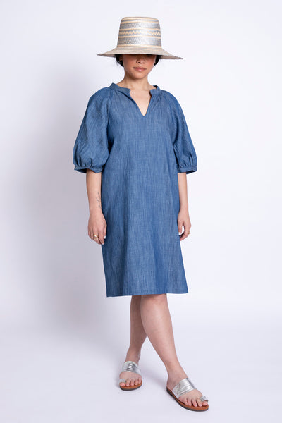 Yuka Tunic Dress- Denim