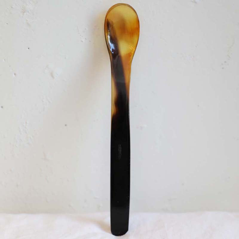 The Long Horn Spoon ethically made by artisans for Haiti Design Co so smooth
