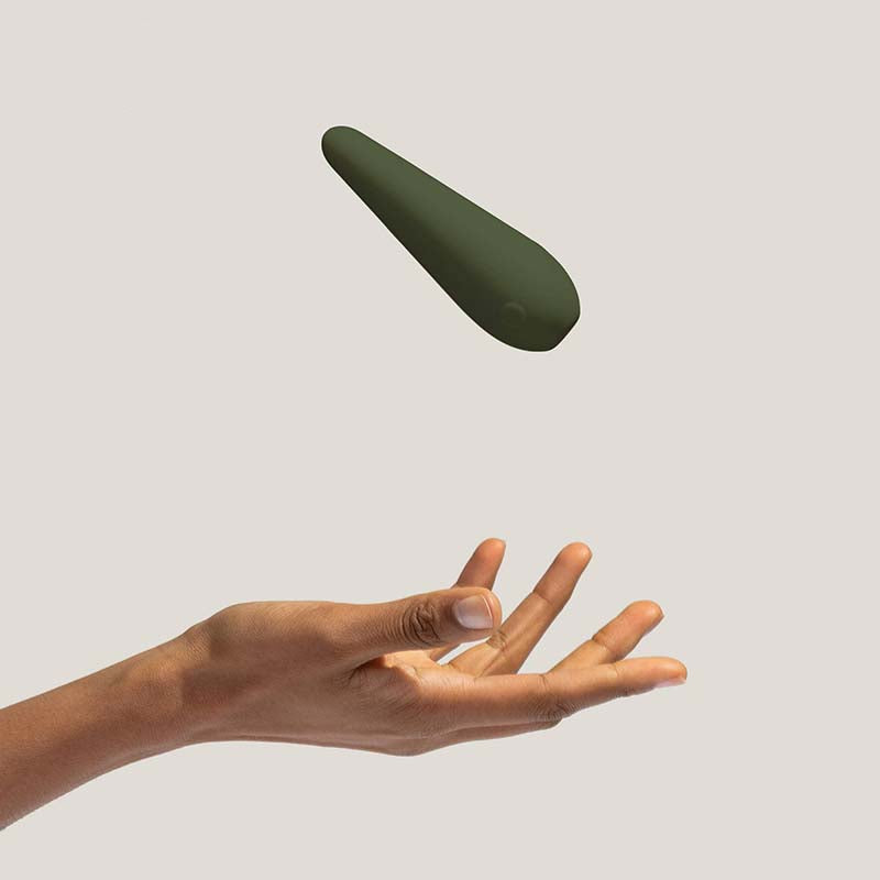 Maude vibrator in a forest green color