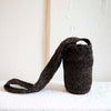 A dark brown wool bag ethically made in Colombia known as the Arhuaca Mochila Bag. Handspun from 100% virgin wool.