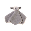 Grey lamb baby snuggle buddy knitted from alpaca wool