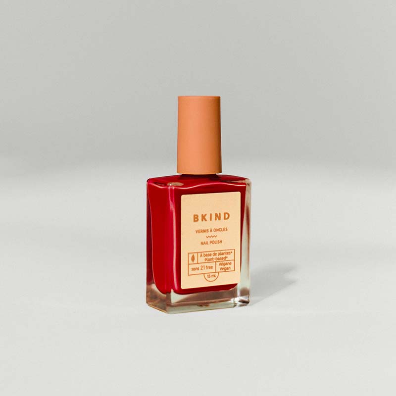 BKIND Lady in Red nail polish made from non toxic ingredients
