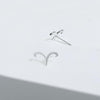 sterling silver Aries earrings by Boma