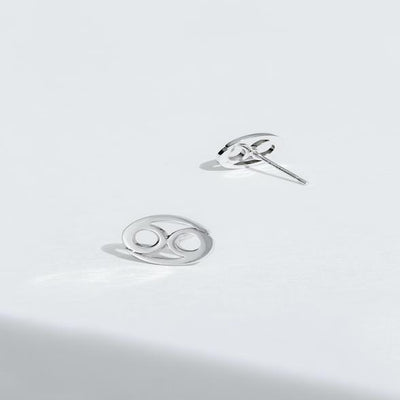 sterling silver Cancer earrings by Boma