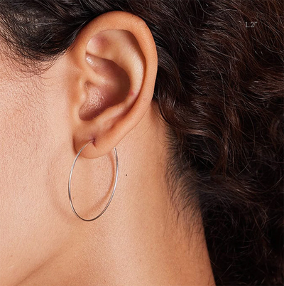 Boma - Aiko Sterling Silver Hoop Earrings