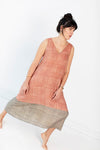 Priya Dress by Cura - Block Print V-Neck Color Block