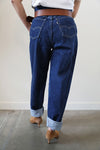 Back view of Vintage Levis. 100% cotton. Made in USA. Reuse is the most sustainable act of slow living.