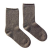 Brown cashmere socks ethically designed from 98% grade A Mongolian cashmere, 2% spandex
