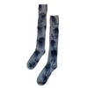 Wool cashmere blend knee high tie dye socks ethically made in  Zhangjiagang