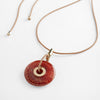 Fire agate stone. Red pendant. Wear this powerful agate talisman to celebrate your ancestors.