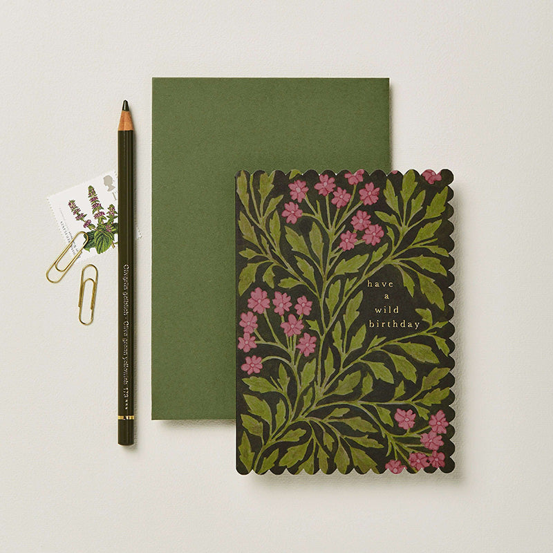 Wanderlust Paper Co - Green Flora 'Wild Birthday' Card